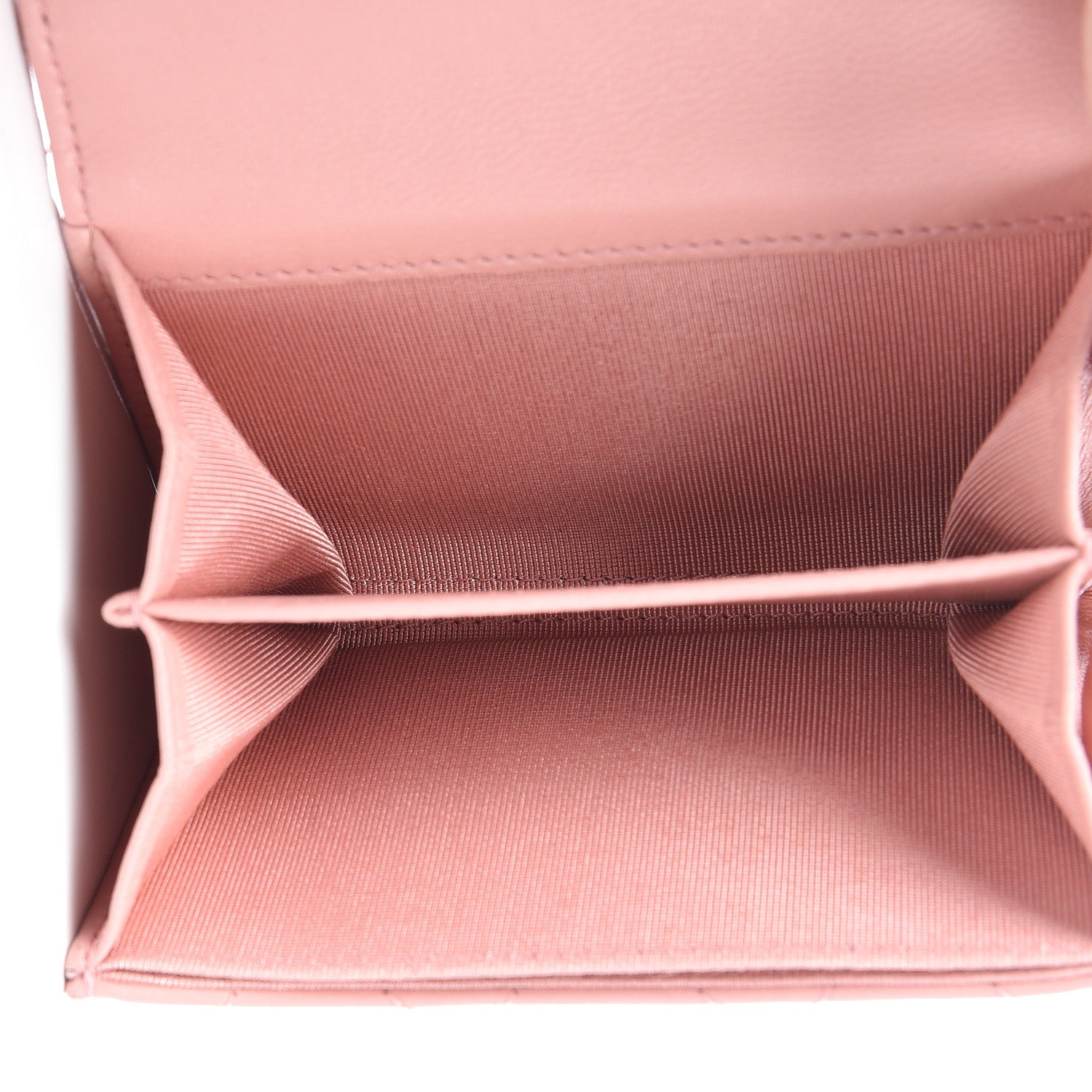 Chanel Lambskin Quilted Flap Card Holder Pink 5 of 15
