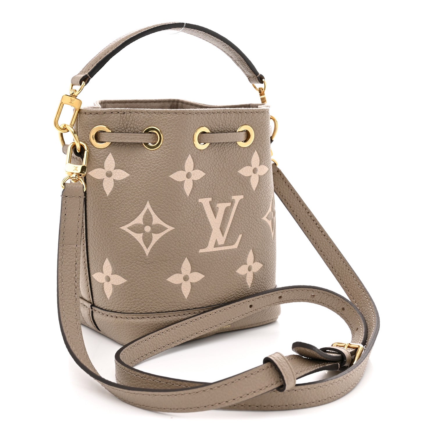 Louis Vuitton Empreinte Monogram Giant Nano Noe Tourterelle Creme 3 of 10