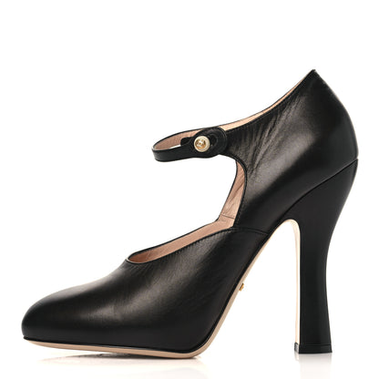 Gucci Malaga Kid Lesley Mary Jane Pumps 40.5 Black 1 of 9
