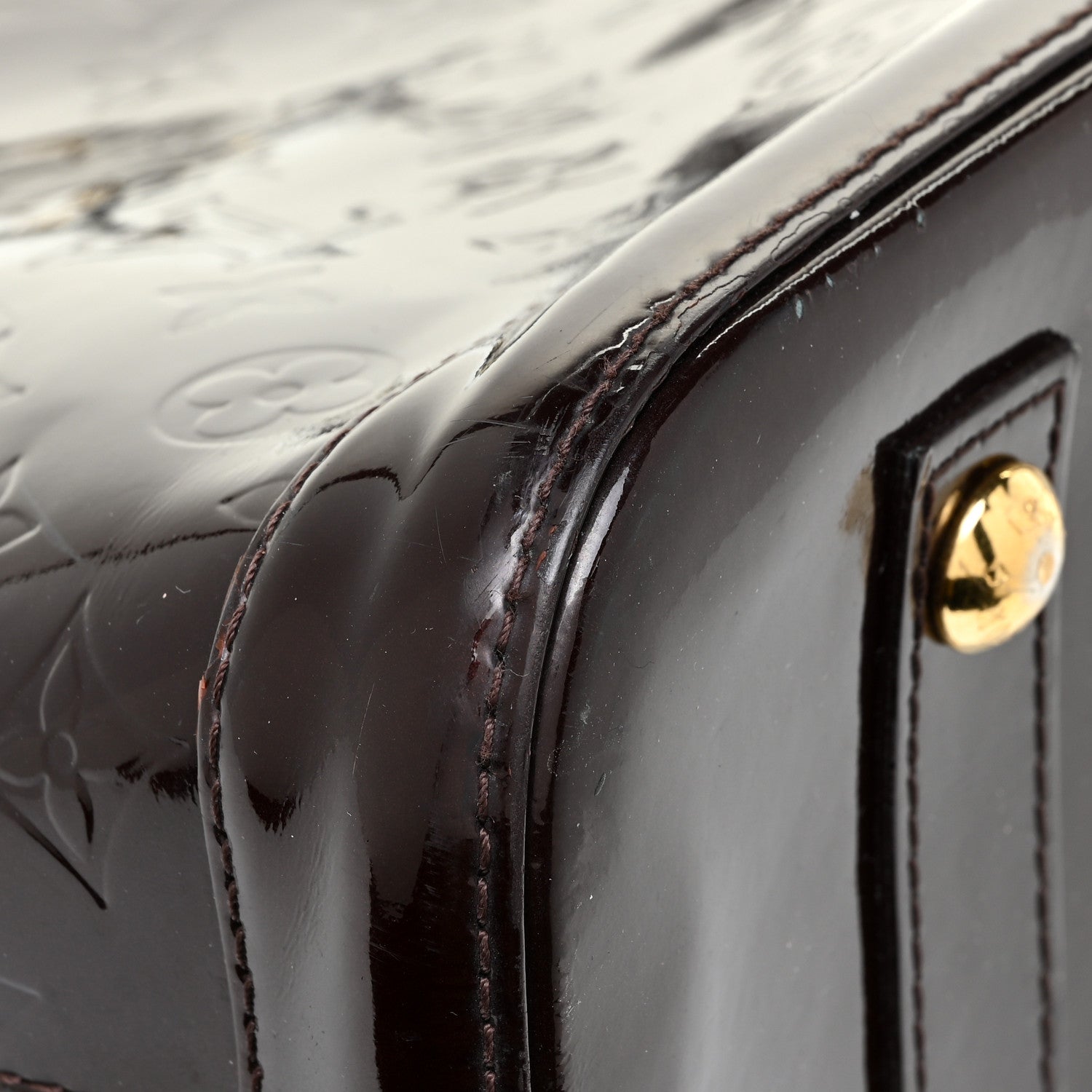 Louis Vuitton Vernis Alma PM Amarante 9 of 15