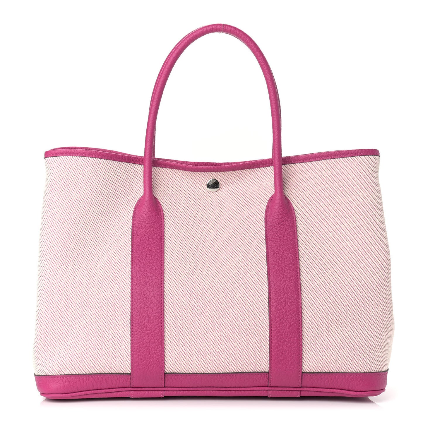 Toile Negonda Garden Party Tote 36 MM Ecru Rose Pourpre