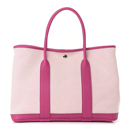 Hermes Toile Negonda Garden Party Tote 36 MM Ecru Rose Pourpre 1 of 9