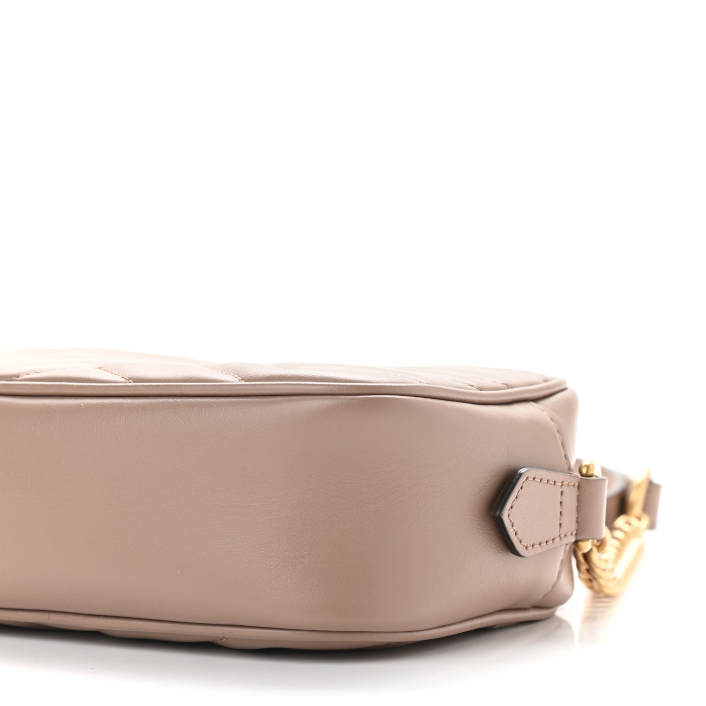Calfskin Matelasse Mini GG Marmont Chain Shoulder Bag Porcelain Rose