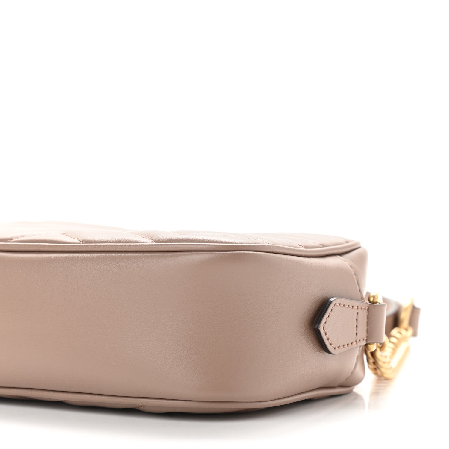 Gucci Calfskin Matelasse Mini GG Marmont Chain Shoulder Bag Porcelain Rose 9 of 9