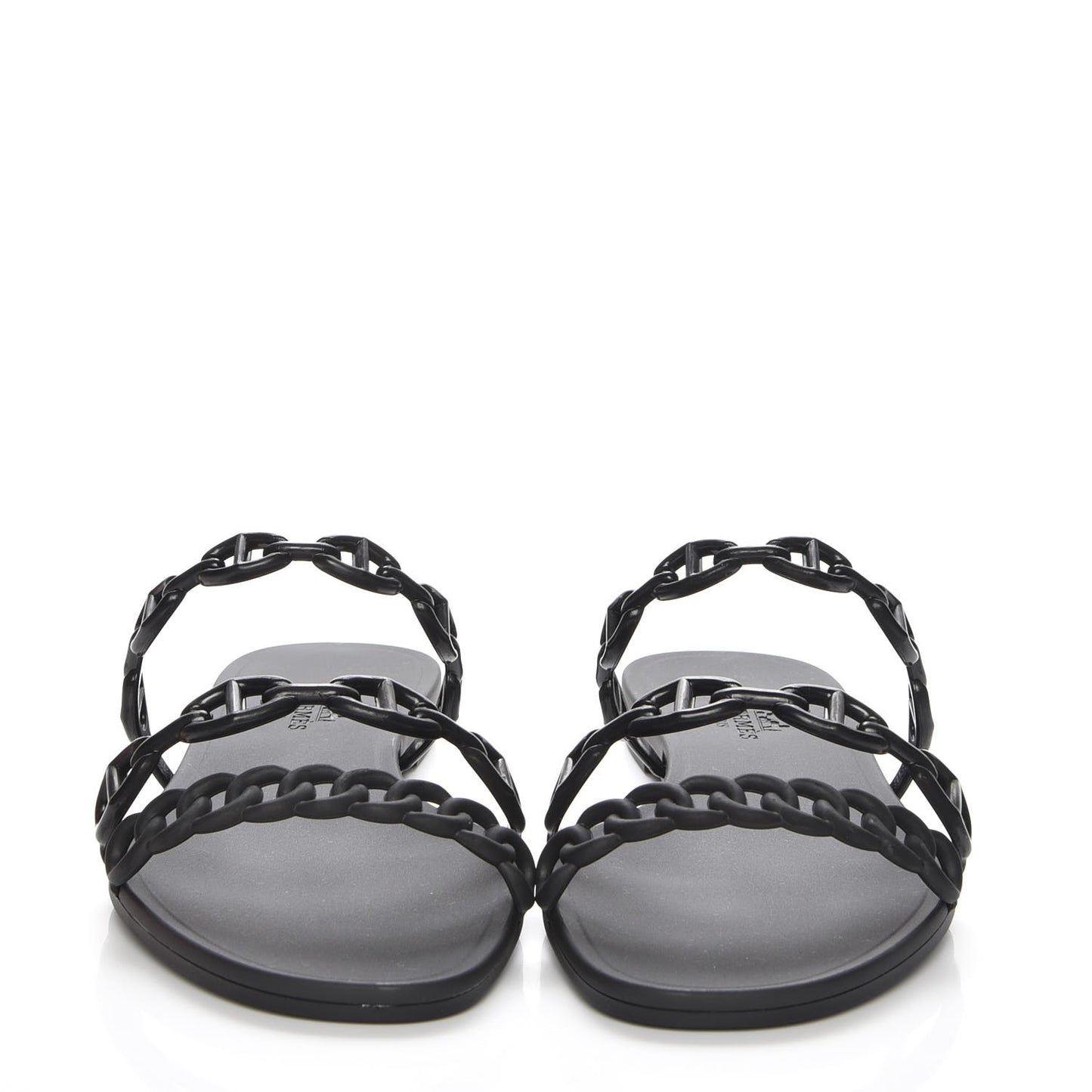 Rubber Chaine d'Ancre Rivage Sandals 37 Black