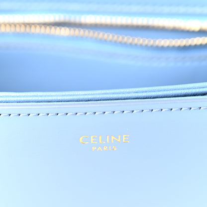 Celine Shiny Calfskin Teen Triomphe Azure 6 of 10