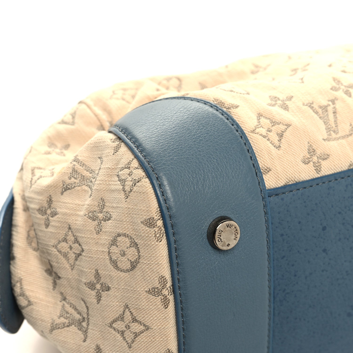 Louis Vuitton Denim Speedy Round GM Blue 11 of 16
