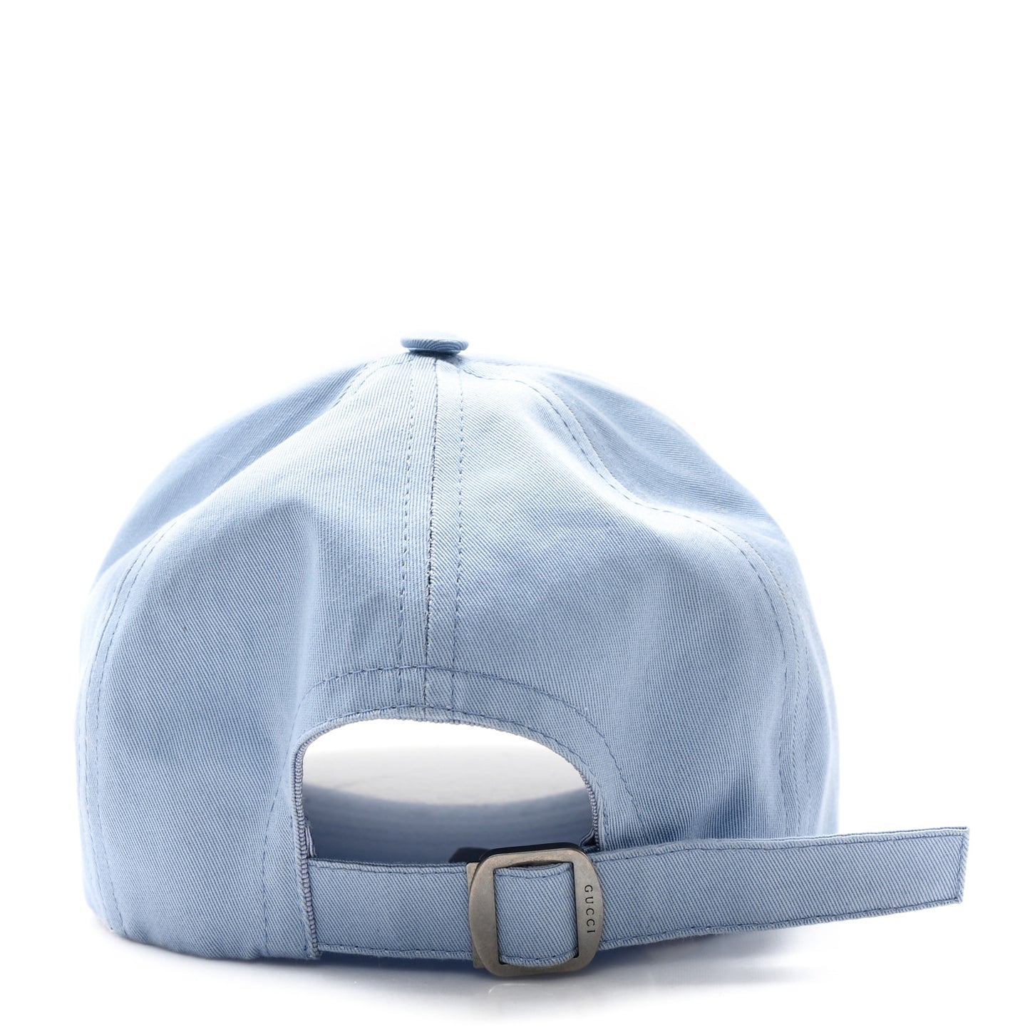 Cotton Embroidered Logo Script Baseball Hat XL Porcelain Blue