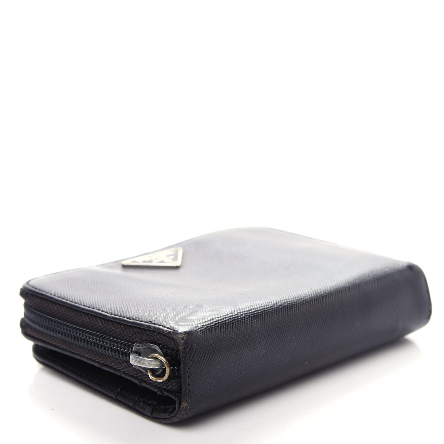 Saffiano Metal Compact Wallet Black