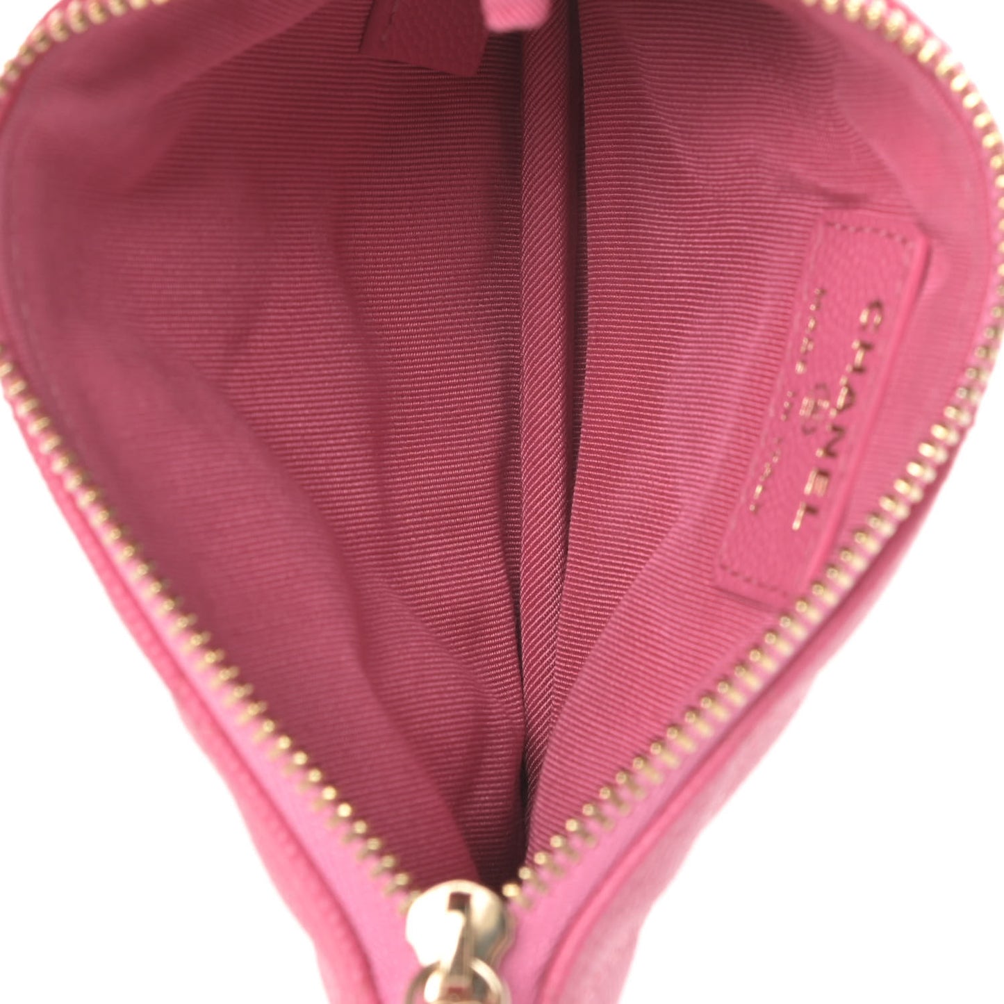 Caviar Quilted Small Cosmetic Case Pink