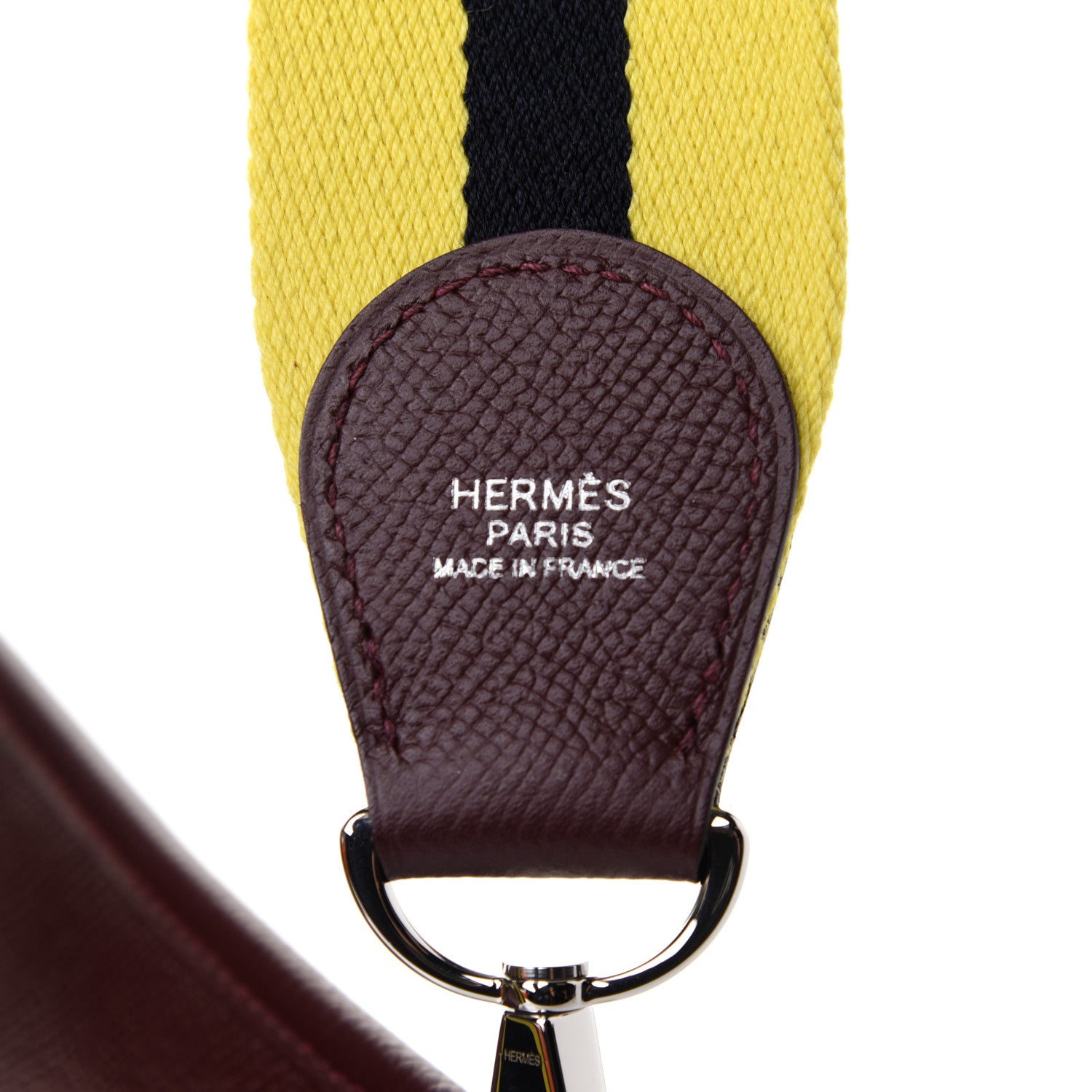 Hermes Epsom Amazone Evelyne III PM Bordeaux Lime 6 of 10
