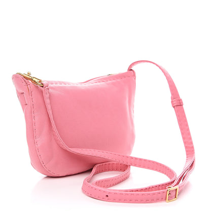 Celine Soft Lambskin Mini Croissant Pouch Crossbody Bag Bubble 2 of 7