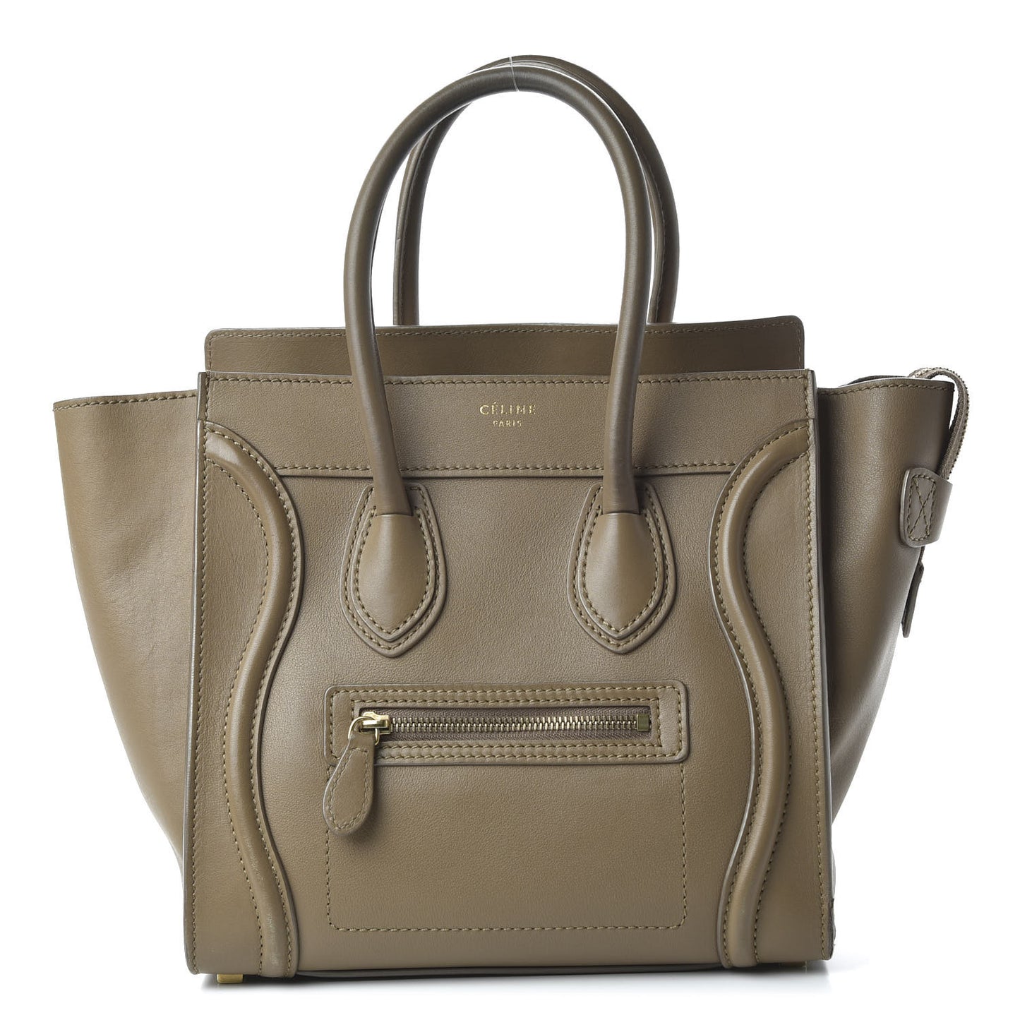 Smooth Calfskin Micro Luggage Khaki