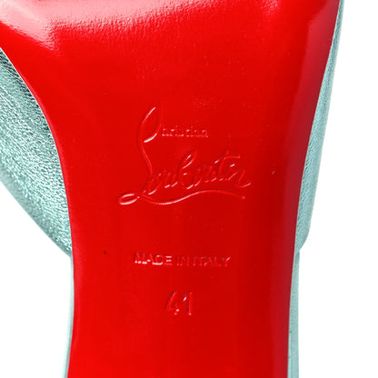 Christian Louboutin Metallic Kid Laminato Me Dolly 100 Sandals 41 Bermuda 41 6 of 7