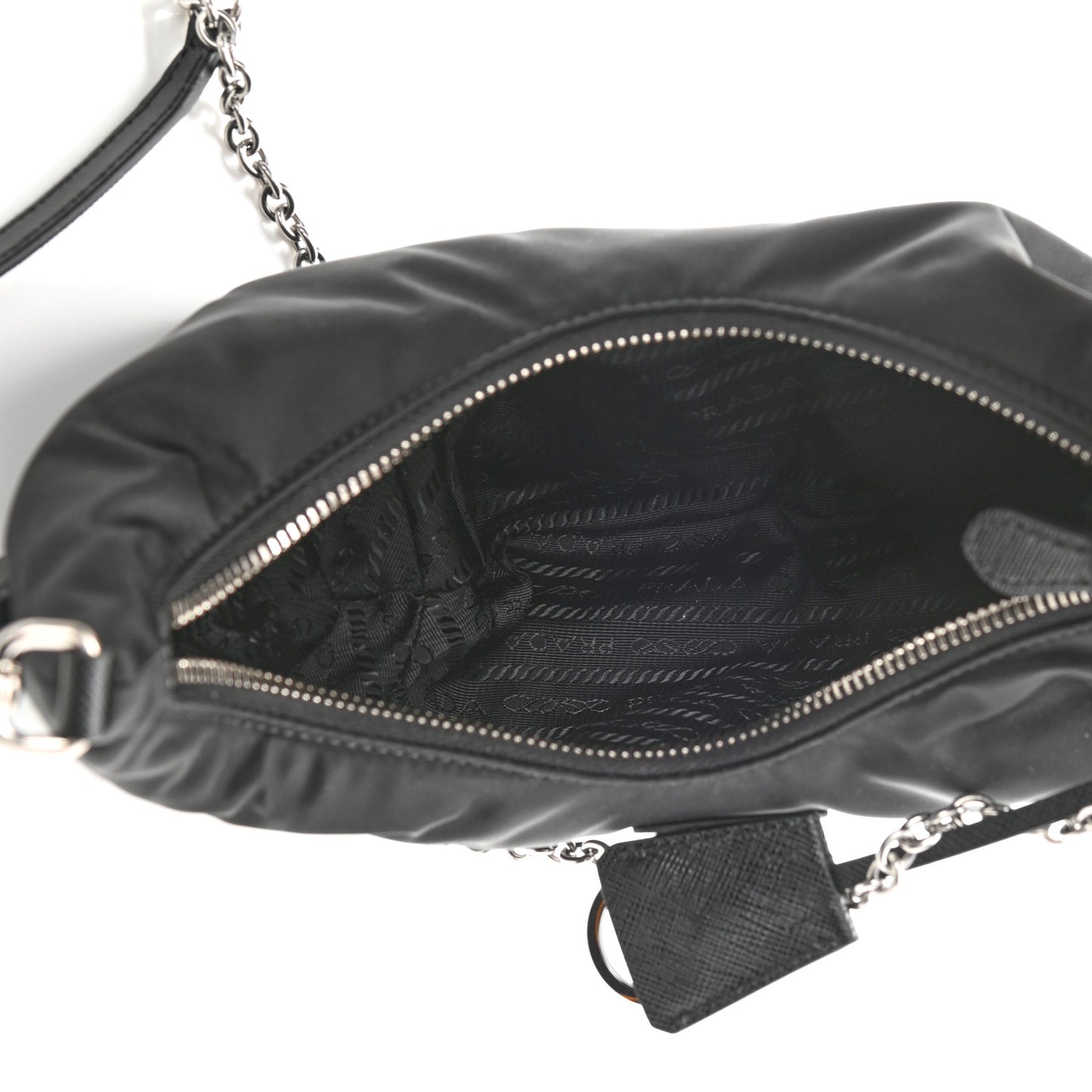 Tessuto Nylon Saffiano Re-Edition 2006 Shoulder Bag Black