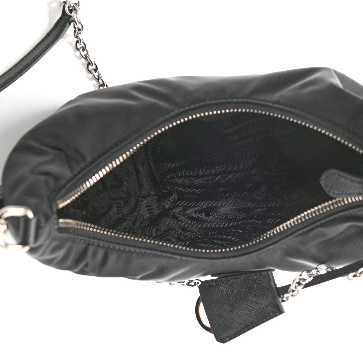 Prada Tessuto Nylon Saffiano Re-Edition 2006 Shoulder Bag Black 5 of 7