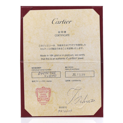 Cartier 18K White Gold Diamond 4mm LOVE Wedding Band Ring 48 4.5 5 of 5
