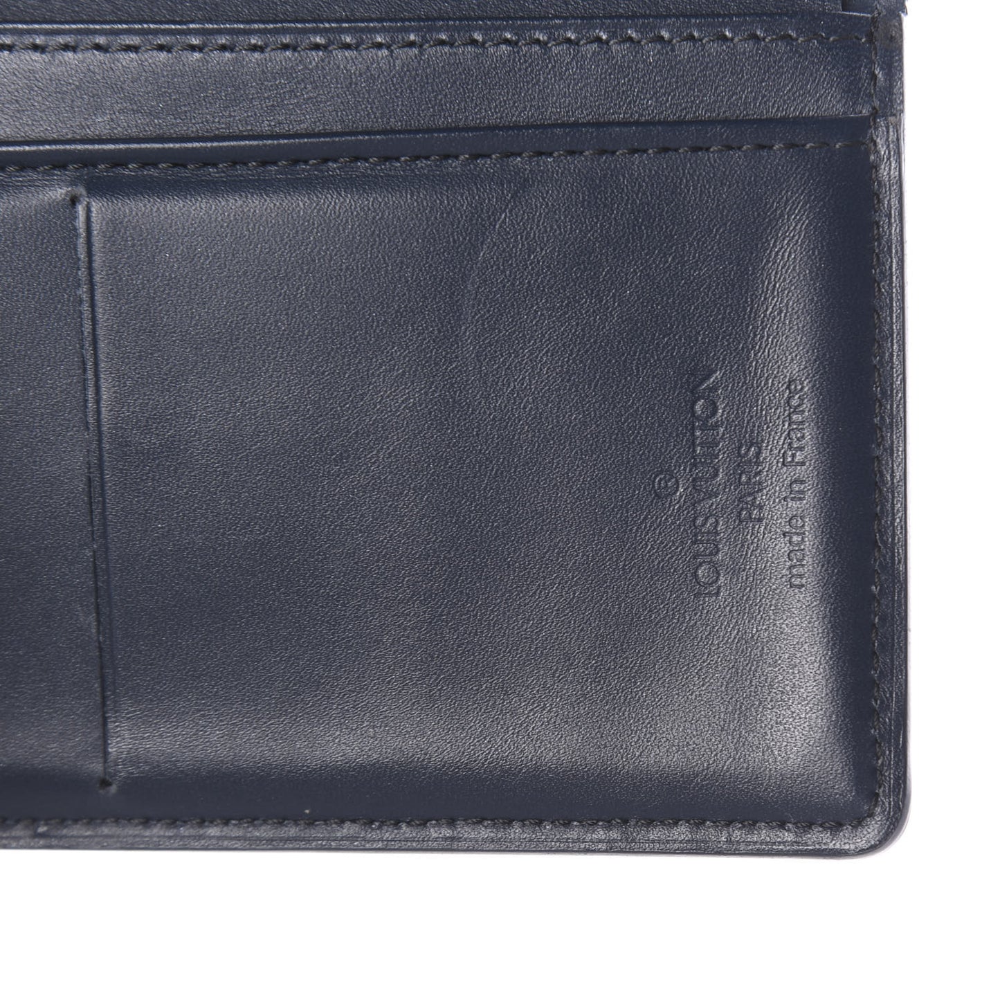 Mat Monogram French Purse Wallet Blue