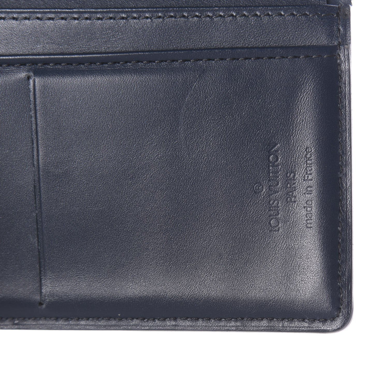 Louis Vuitton Mat Monogram French Purse Wallet Blue 5 of 5