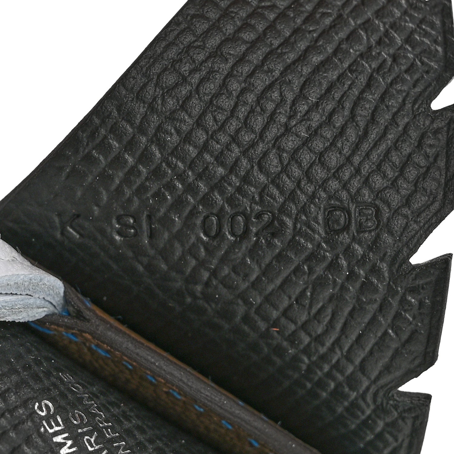 Hermes Epsom Swift Chevre Mysore Birdy Bag Charm Black Etoupe Bleu Hydra Bleu Brume 4 of 5