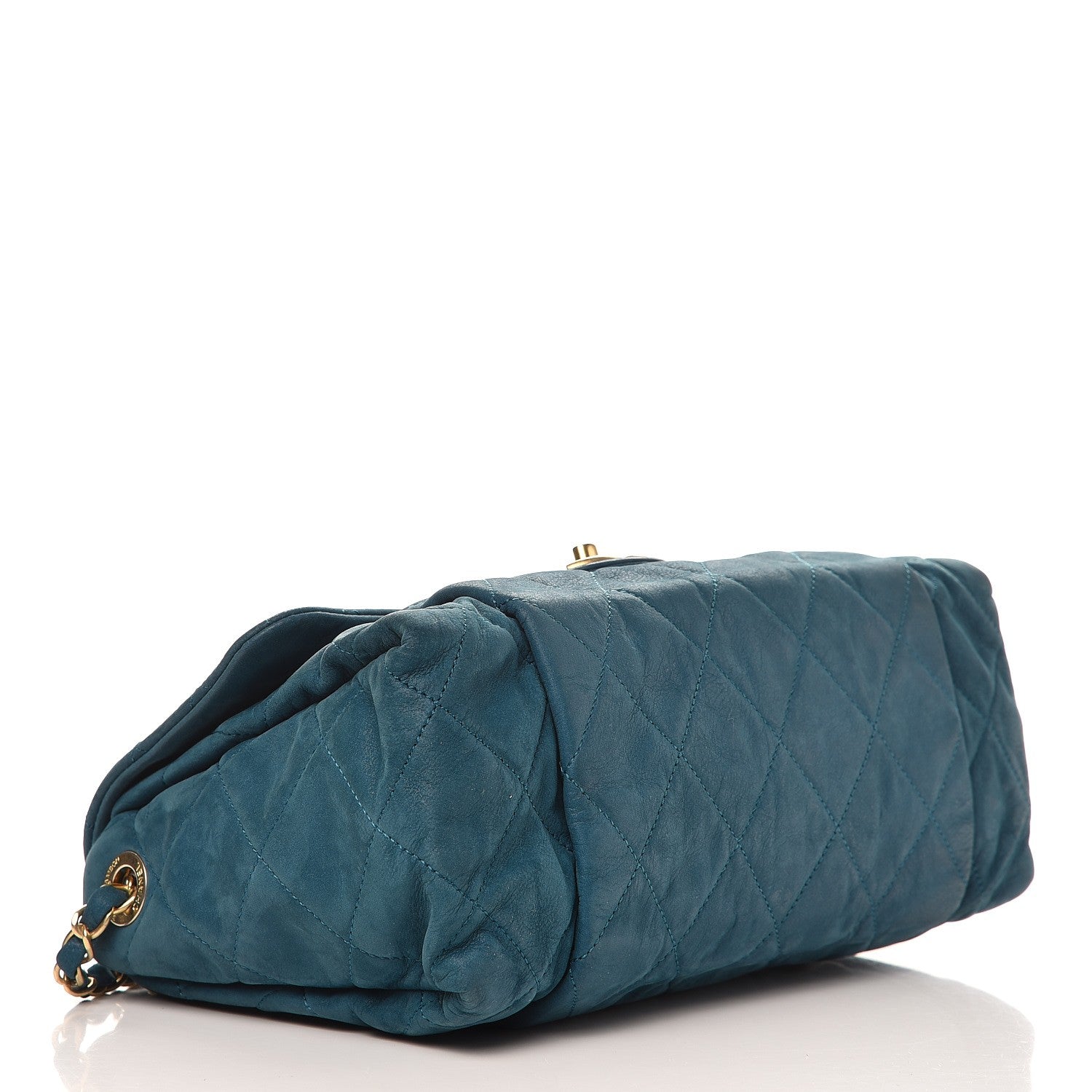 Chanel Iridescent Calfskin Large Chic Quilt Flap Dark Blue 4 of 8