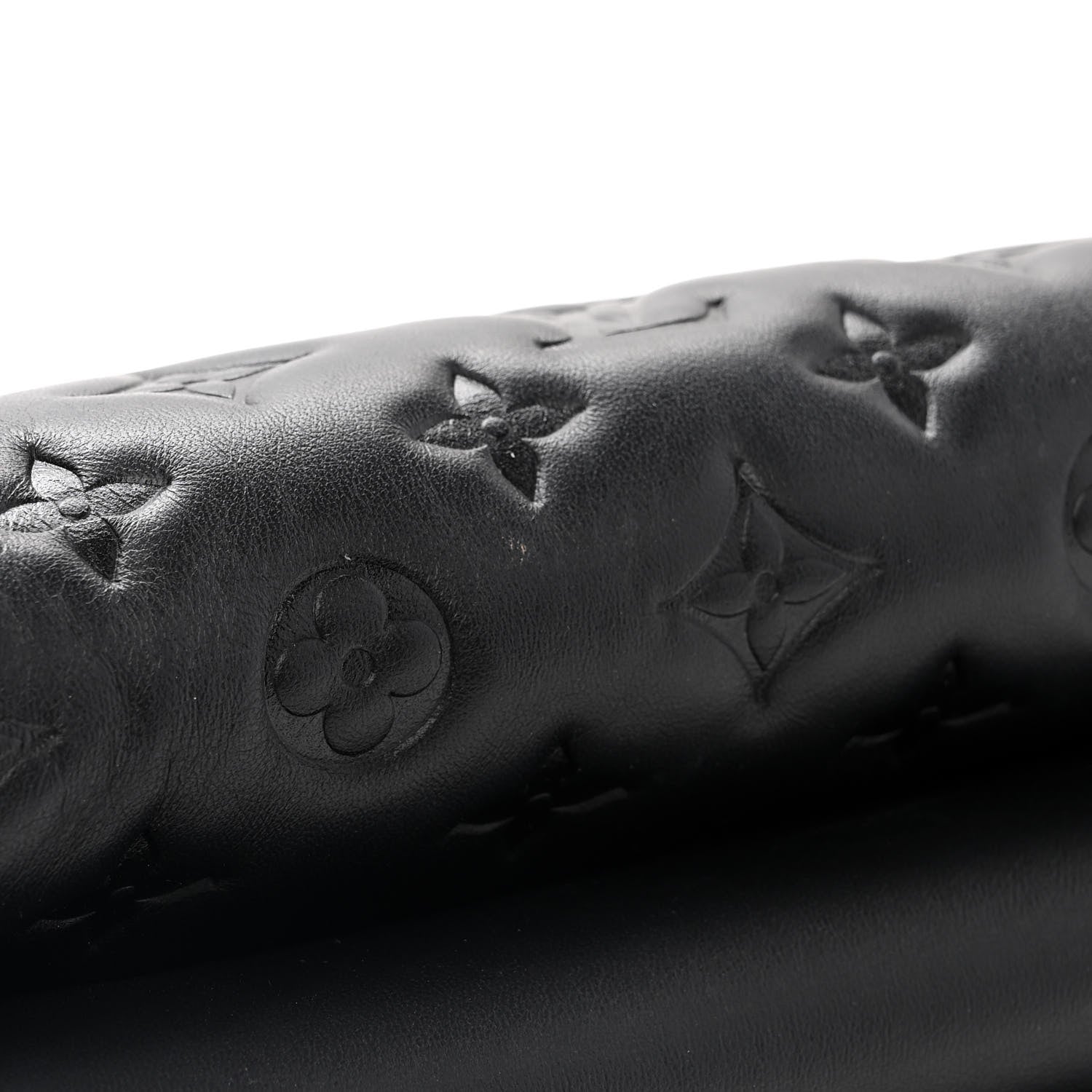 Louis Vuitton Lambskin Embossed Monogram Coussin PM Black 11 of 15