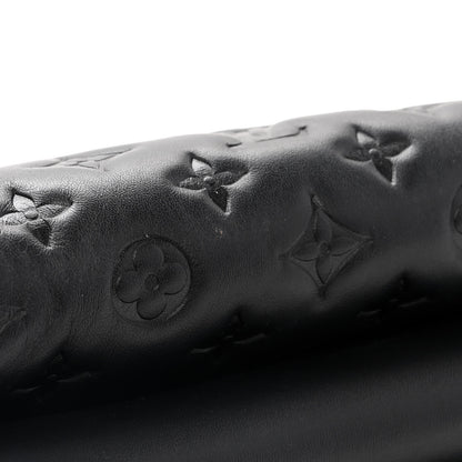 Louis Vuitton Lambskin Embossed Monogram Coussin PM Black 11 of 15