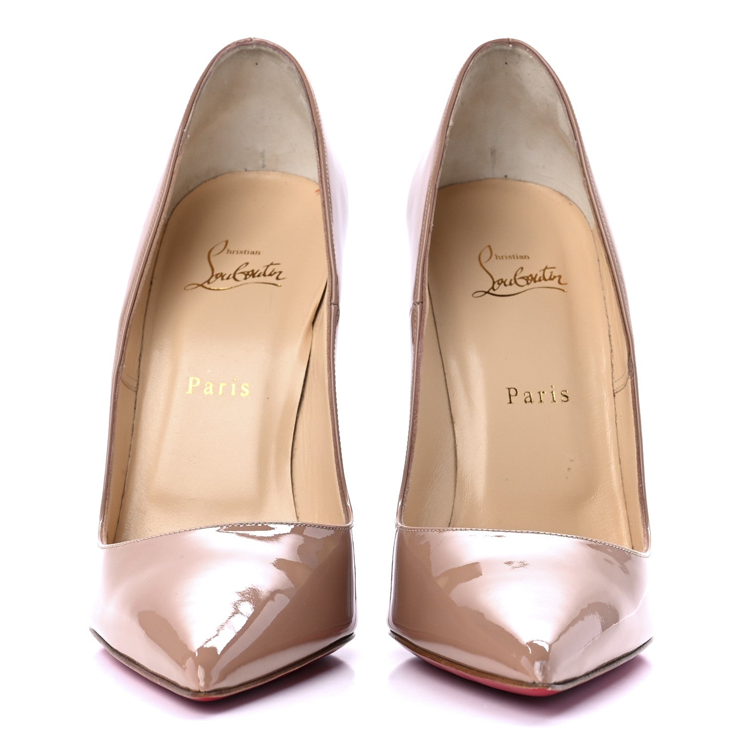 Christian Louboutin Patent So Kate 120 Pumps 42 Nude 2 of 11