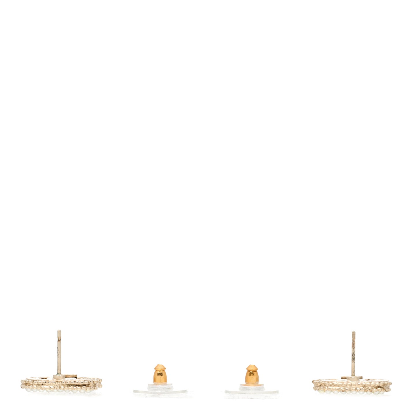 Pearl CC Earrings Gold
