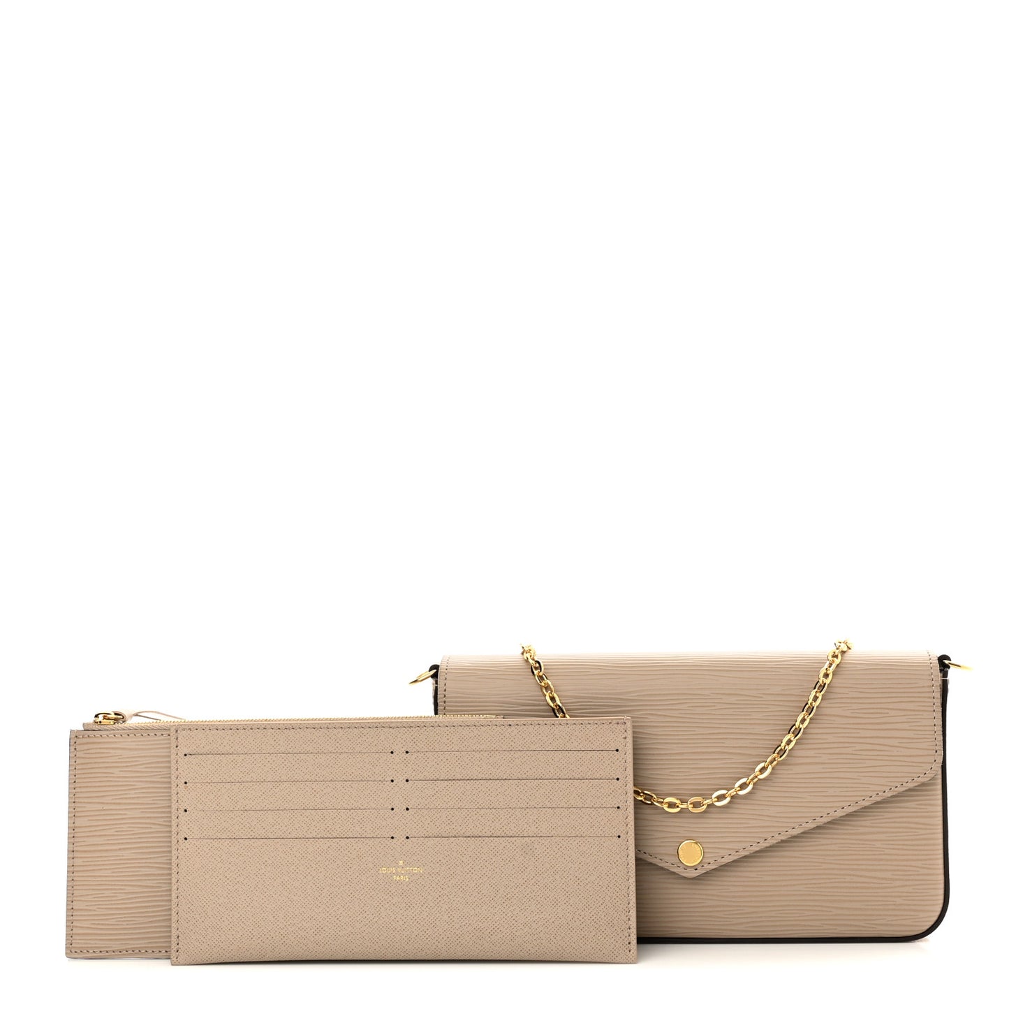 Epi Felicie Pochette Chain Wallet Galet