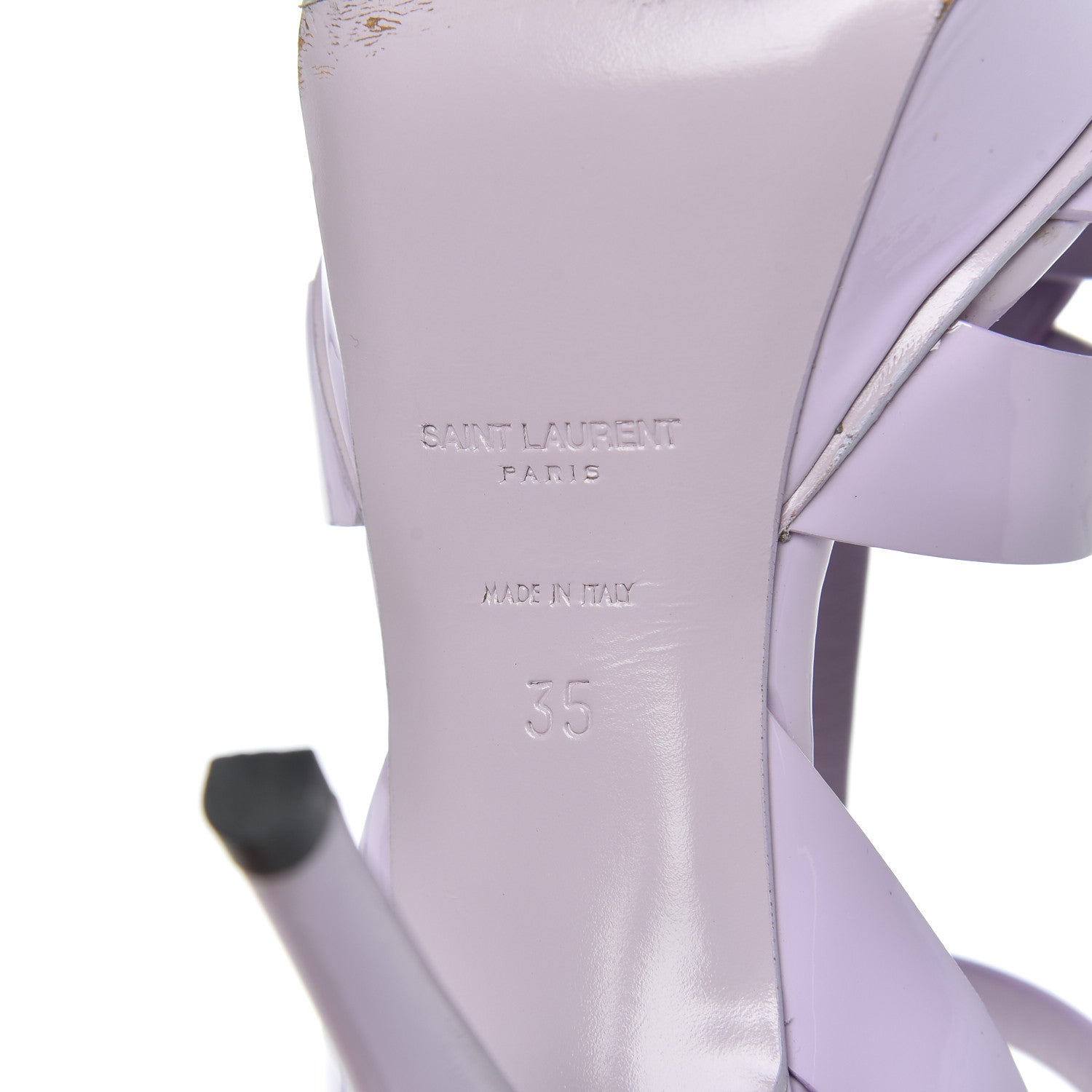 Saint Laurent Patent Tribute 75 Platform Sandals 35 Lavender 7 of 18