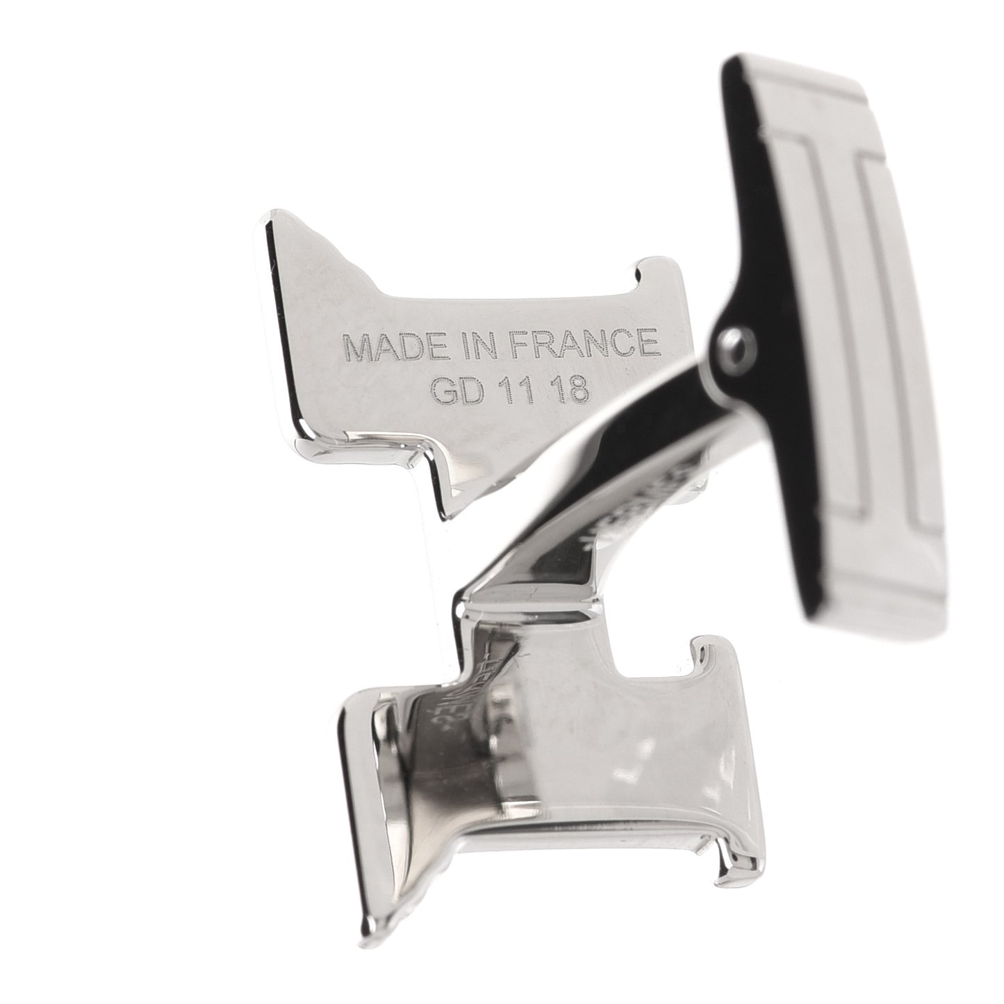 Brushed Palladium Pegase H Cufflinks Silver