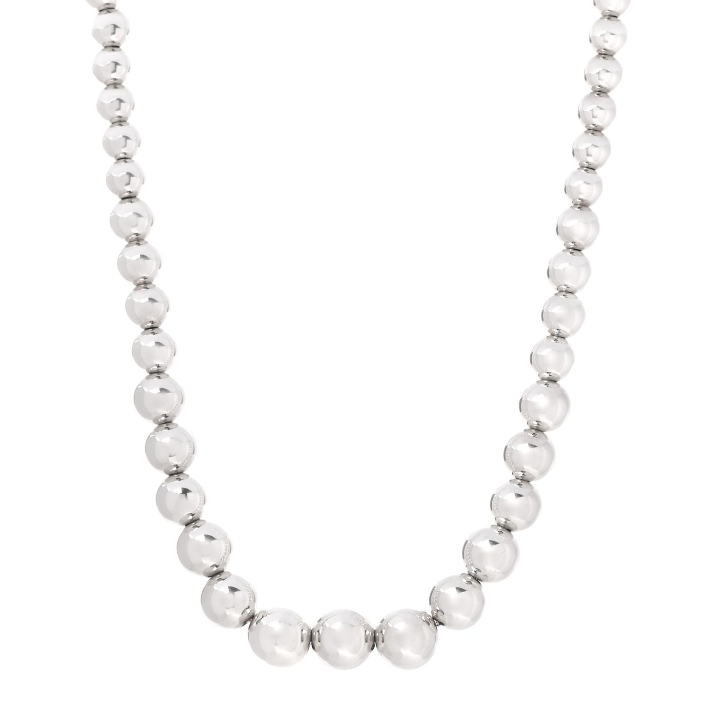 Sterling Silver HardWear Graduated Ball Necklace