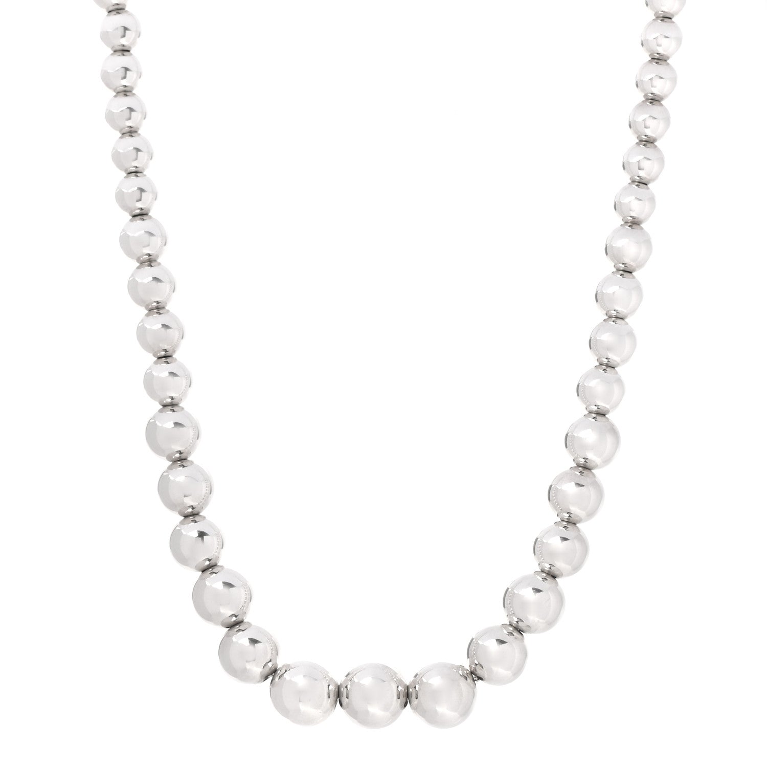 Tiffany Sterling Silver HardWear Graduated Ball Necklace 1 of 5