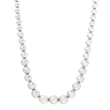 Tiffany Sterling Silver HardWear Graduated Ball Necklace 1 of 5