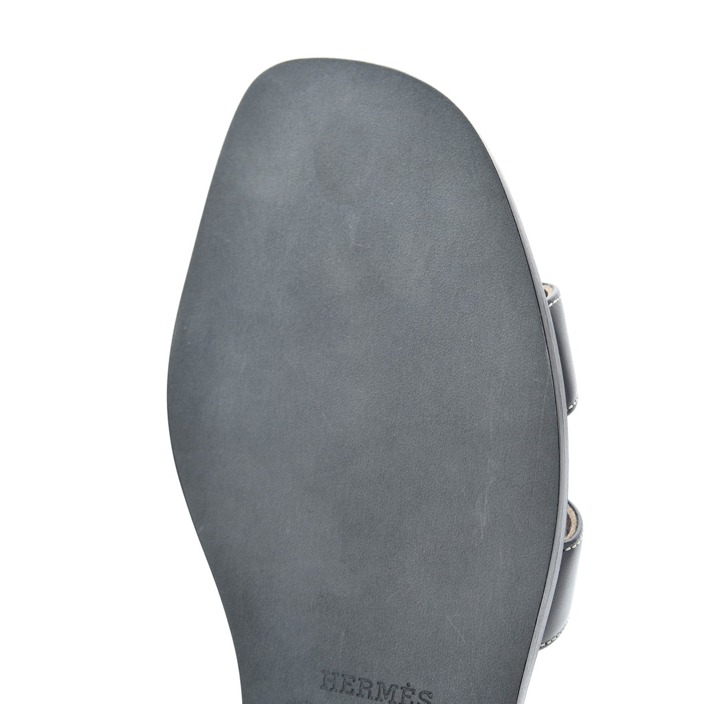 Box Calfskin Oran Sandals 37 Black