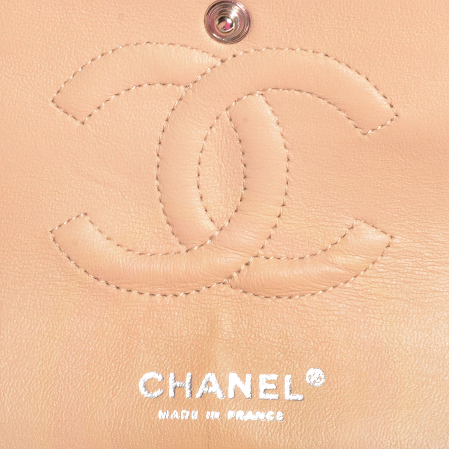 Chanel Caviar Quilted Medium Double Flap Beige Clair 6 of 8