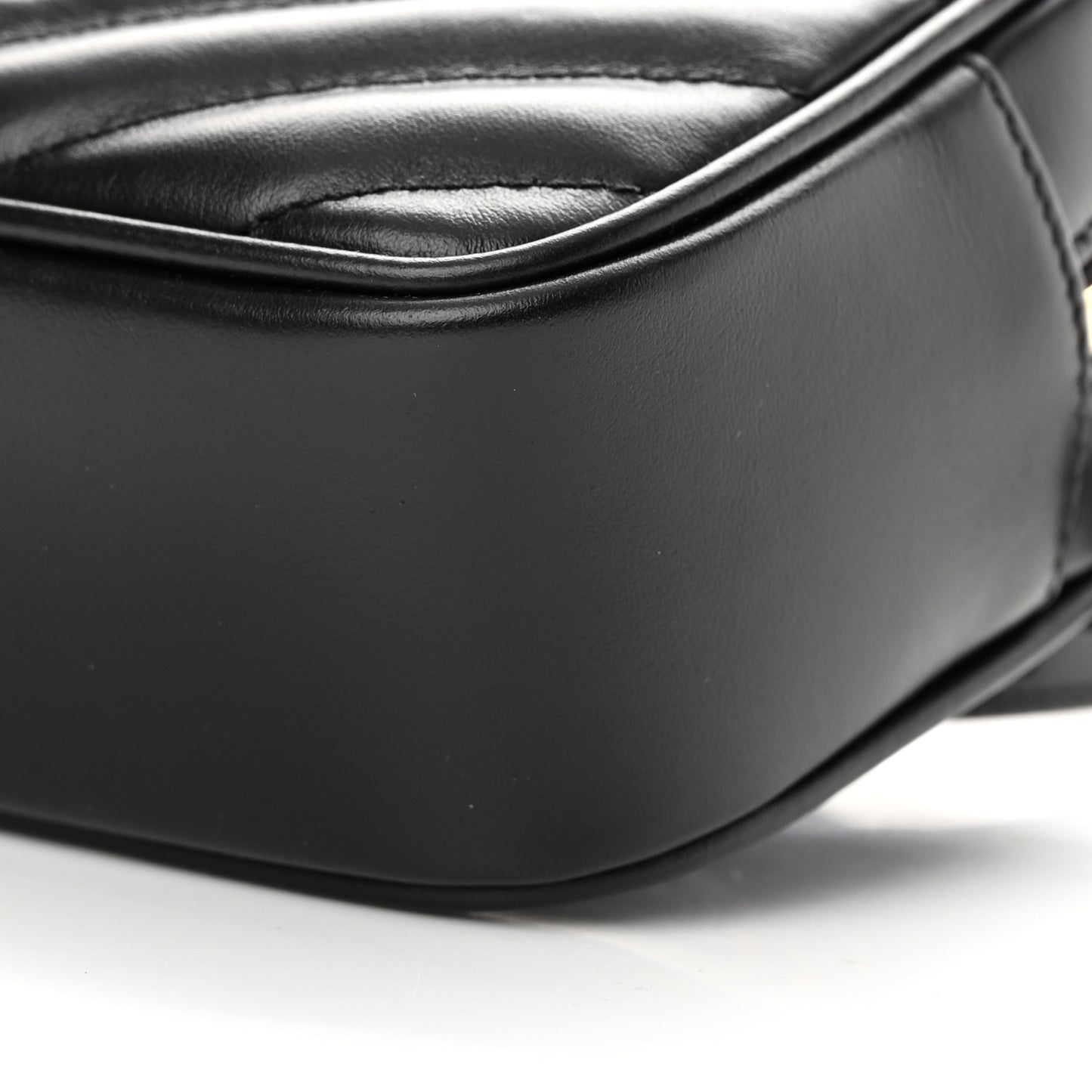 Calfskin Matelasse Monogram Lou Belt Bag Black