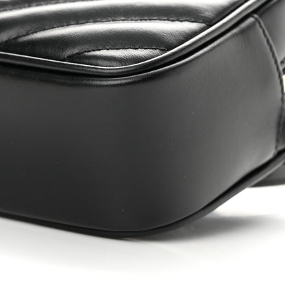 Saint Laurent Calfskin Matelasse Monogram Lou Belt Bag Black 10 of 11