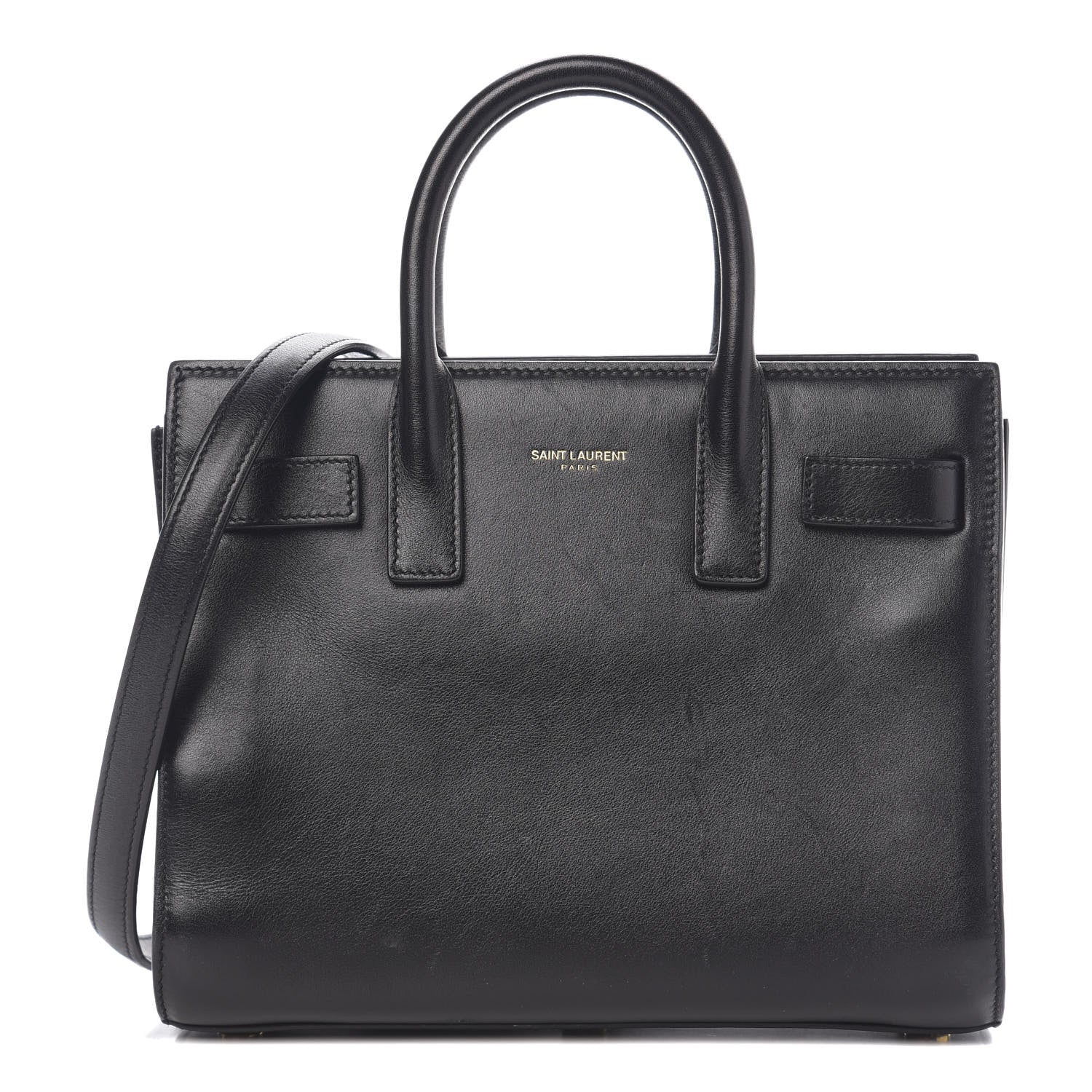 Saint Laurent Calfskin Nano Sac De Jour Black 1 of 10