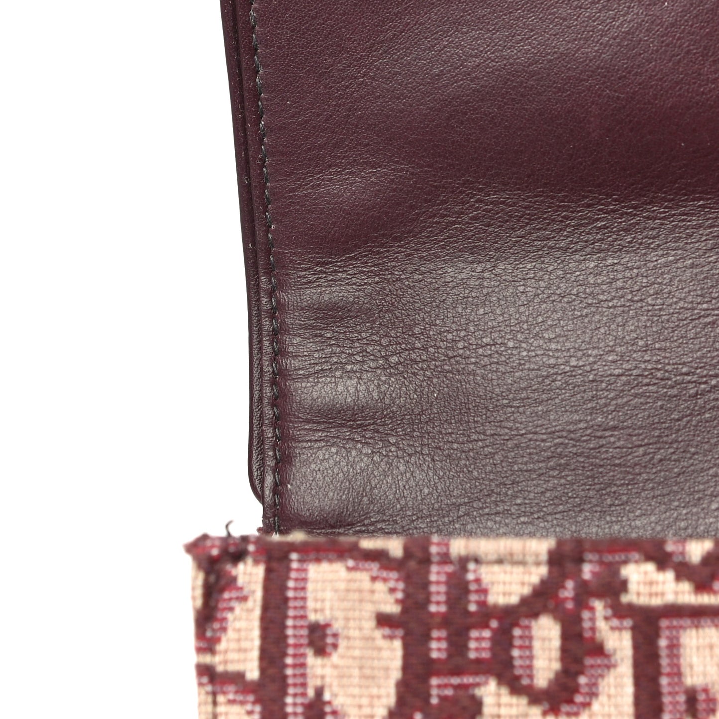 Oblique Saddle Belt Bag Bordeaux