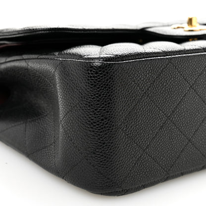 Chanel Caviar Quilted Jumbo Double Flap Black 9 of 11