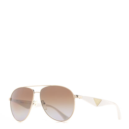 Prada Gradient Aviator Sunglasses SPR53Q White 1 of 7
