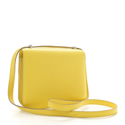Hermes Evercolor Shiny Alligator Constance 18 Lime Miel 3 of 11