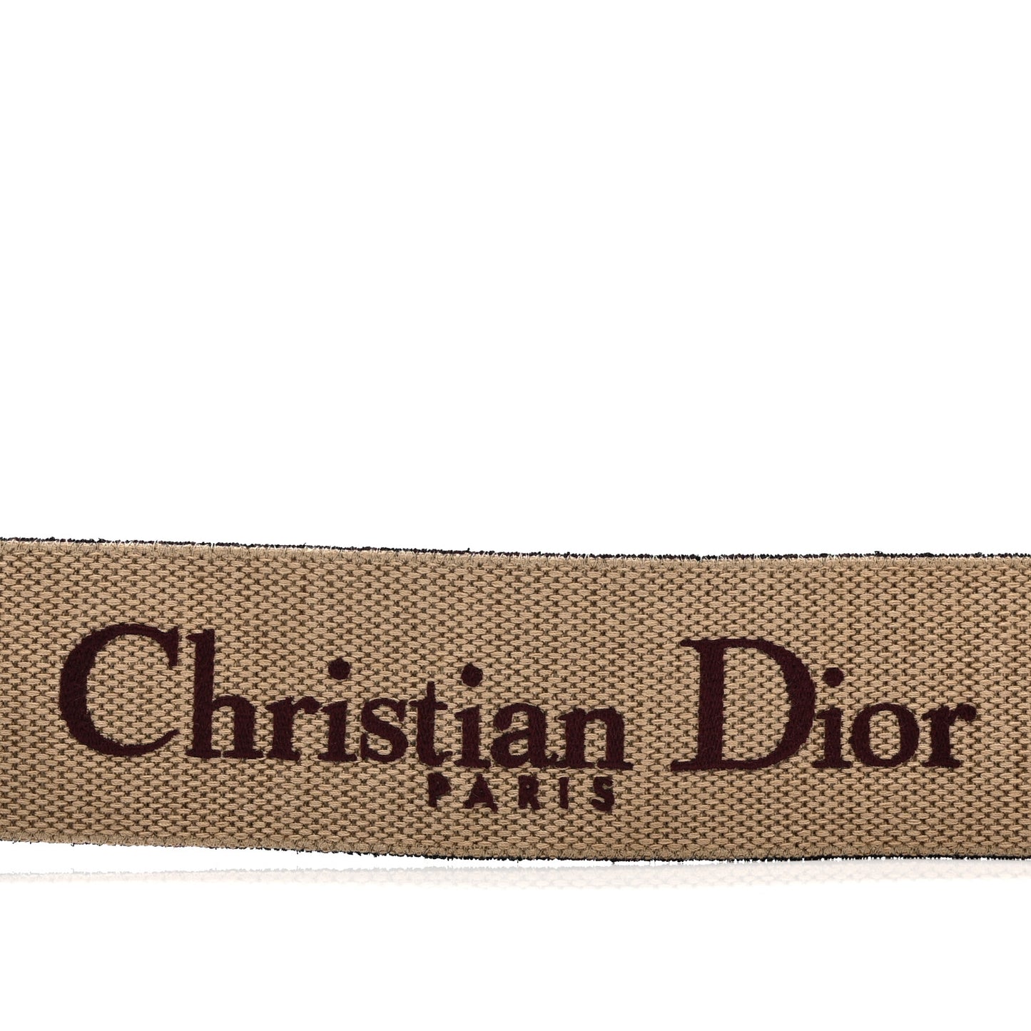Canvas Embroidered Shoulder Strap Burgundy