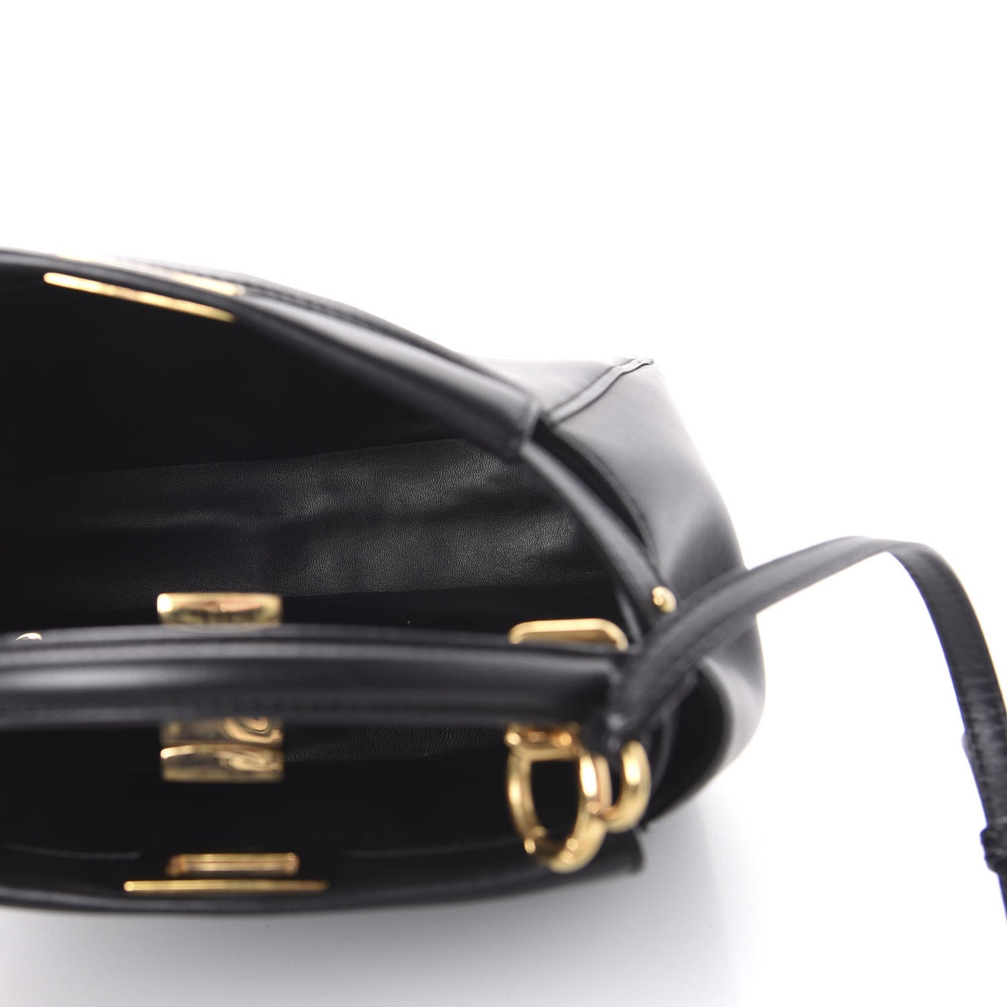 Nappa Mini Peekaboo Iconic Satchel Black