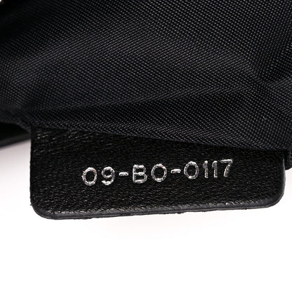 Christian Dior Calfskin Patch Embroidered Diorama Chain Wallet Black 9 of 13