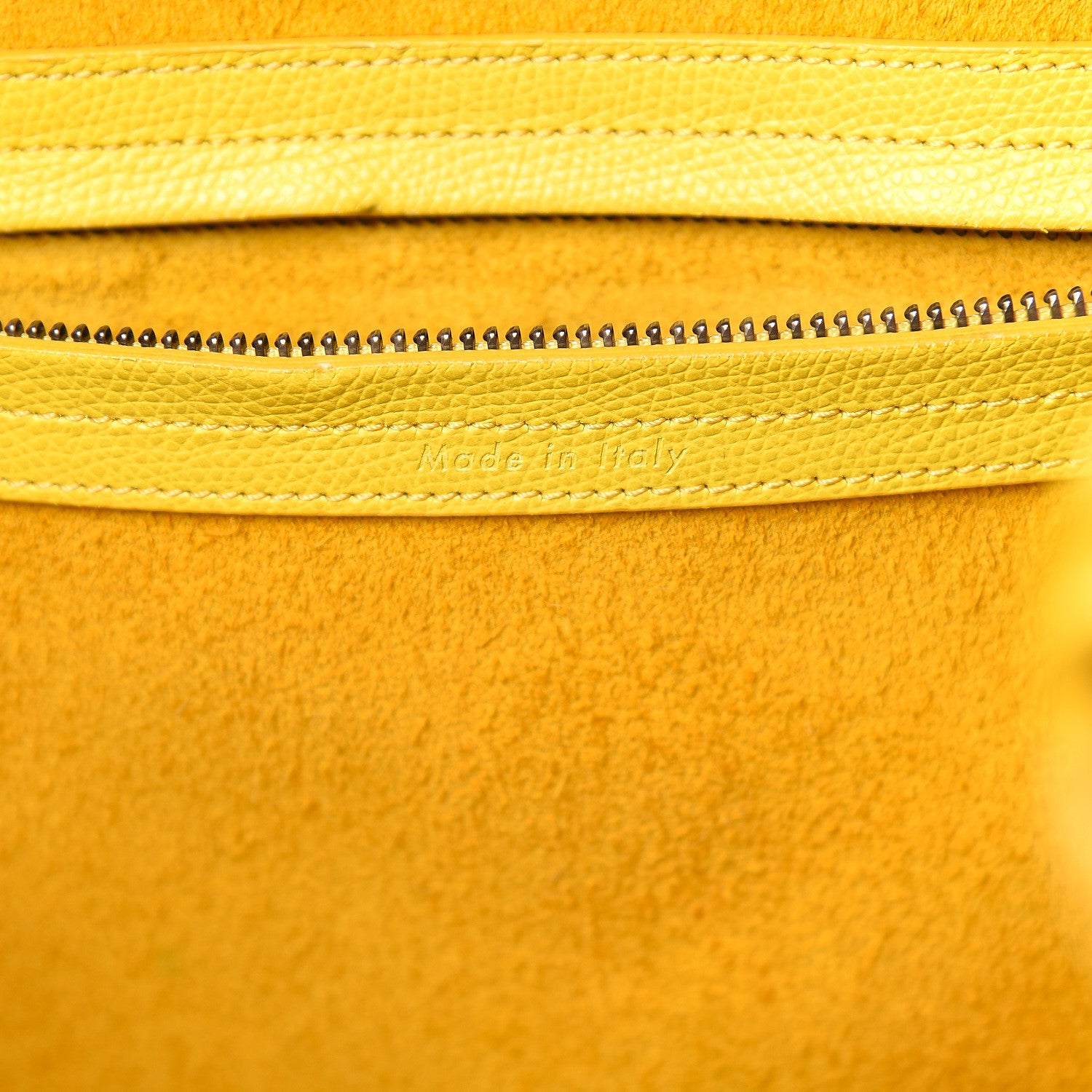 Celine Grained Calfskin Medium Phantom Luggage Yellow 6 of 28