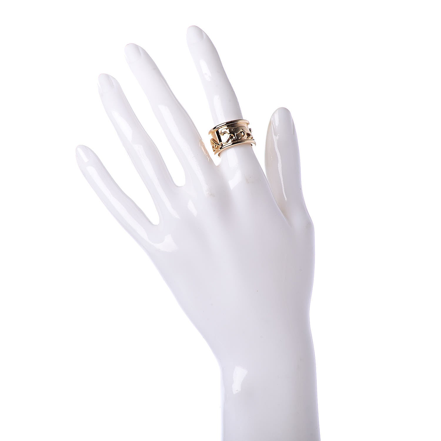 Cartier 18K Yellow Gold Panthere Band Ring 51 5.75 2 of 5