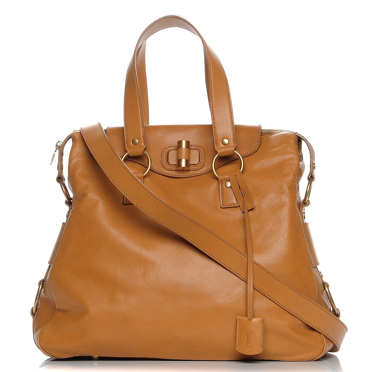 Saint Laurent Goatskin Large Rive Gauche Light Brown 1 of 8